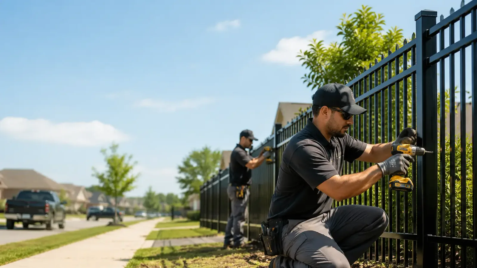 Metal Fence Installation in Loop, TX